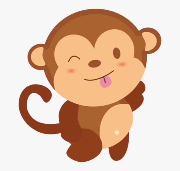 Обезьяна мультяшная