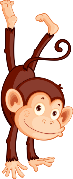 Обезьяна мультяшная