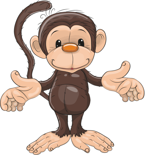 Мартышка мультяшная