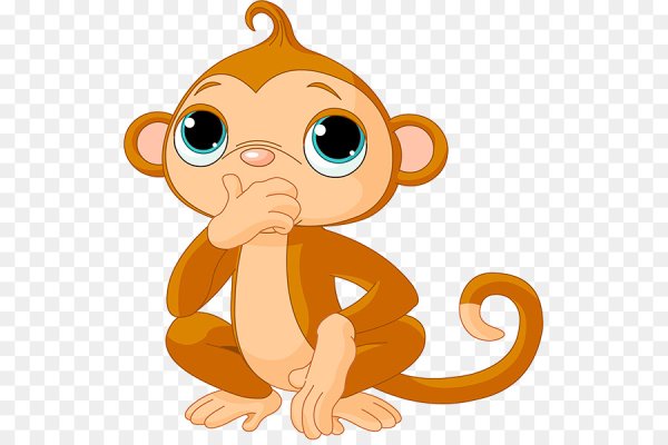 Мартышка мультяшная