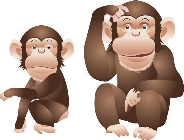 Фон с мартышками