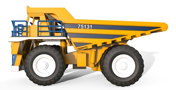 БЕЛАЗ вид сбоку