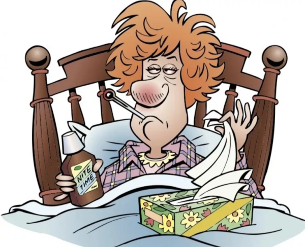 Простуда карикатура