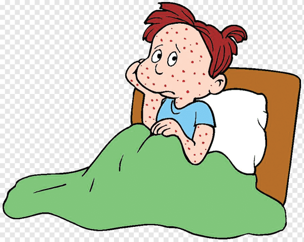 Больной ребенок на прозрачном фоне