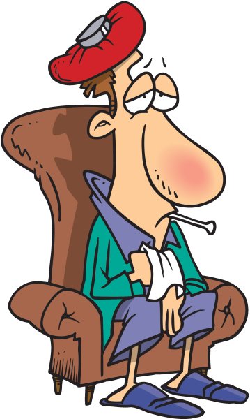 Больной человек мультяшный