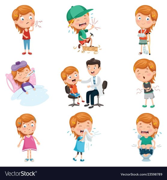 Больной ребенок вектор