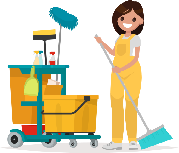 Уборка иллюстрация