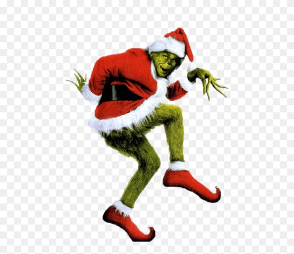 Гринч похититель Рождества на белом фоне