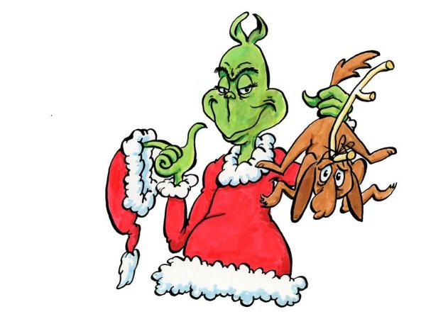 Гринч похититель Рождества с мешком