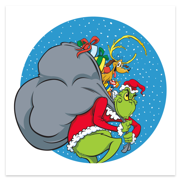 Гринч ворует мешок