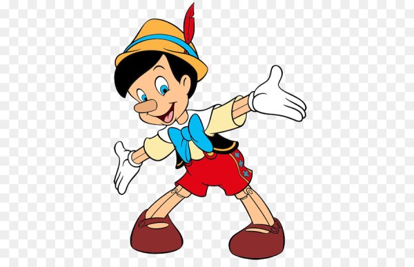 Пиноккио на прозрачном фоне