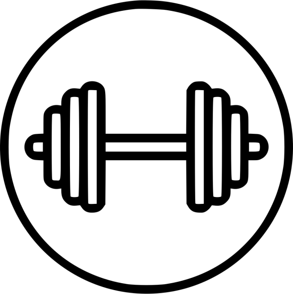 Гантеля значок