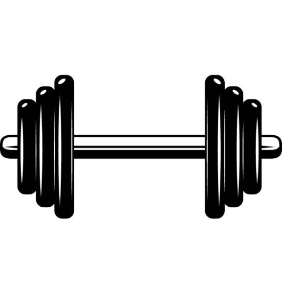 Нарисовать гантели