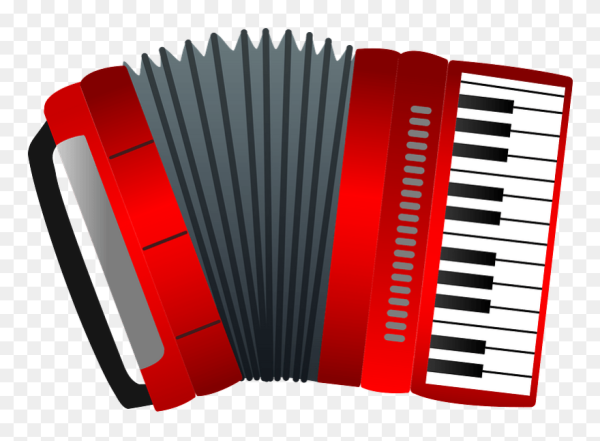 Аккордеон музыкальный инструмент вектор