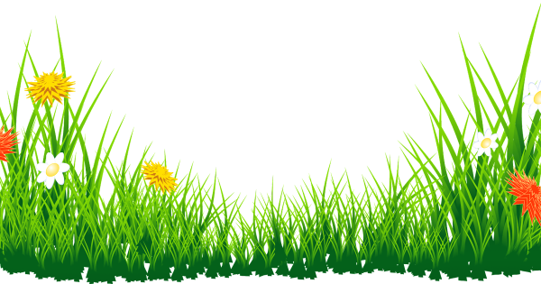 Луг на белом фоне