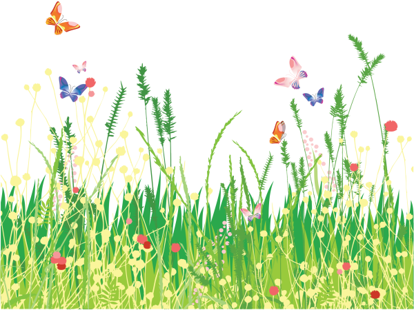 Луг на прозрачном фоне