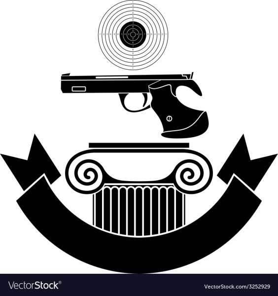 Пулевая стрельба из пневматической винтовки вектор
