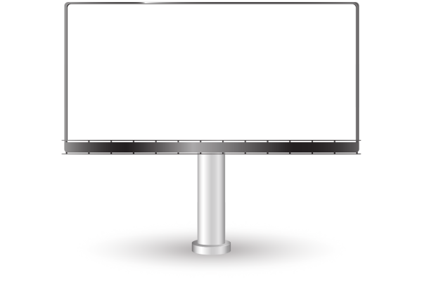 Пустой рекламный щит