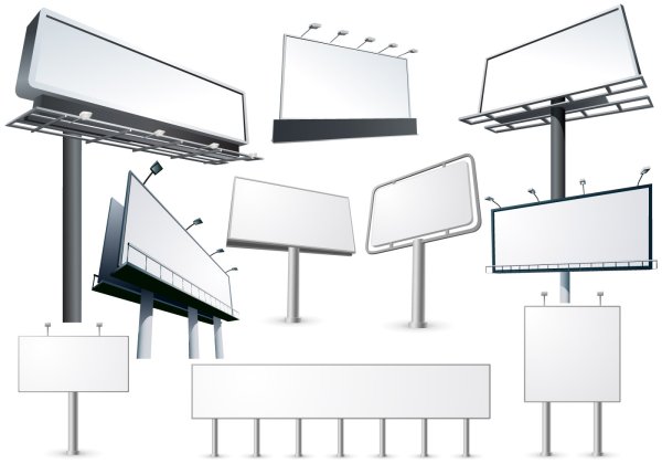 Рекламный щит вектор