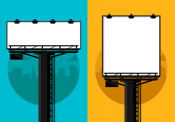 Рекламный щит вектор