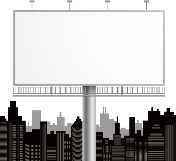 Билборд на прозрачном фоне