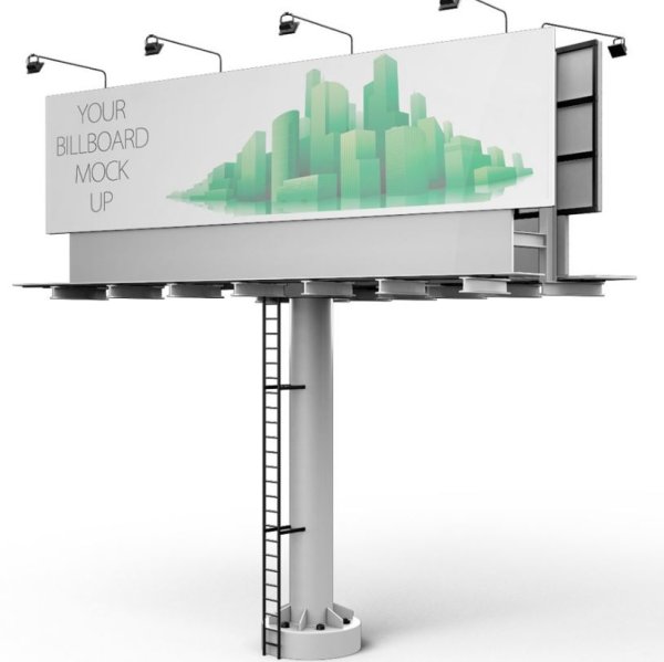 Рекламный щит макет