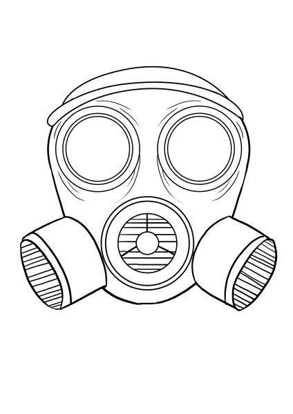 Противогаз для рисования