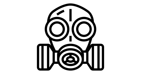 Значок противогаза