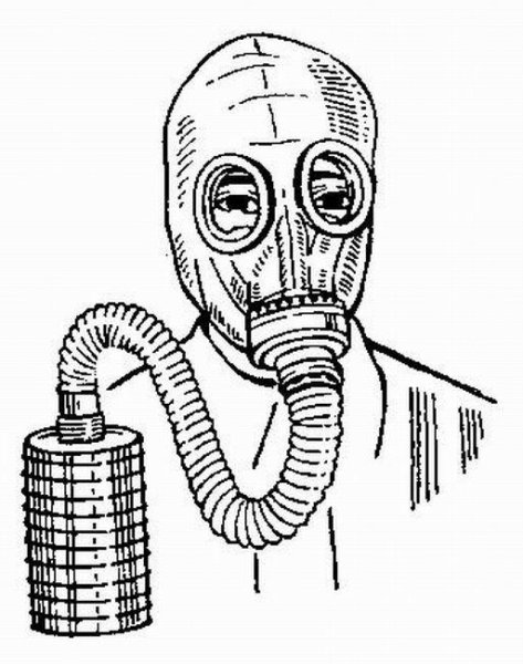 Противогаз разукрашенный