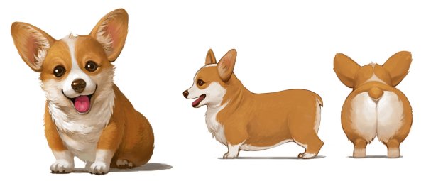 Вельш корги пемброк рисунок