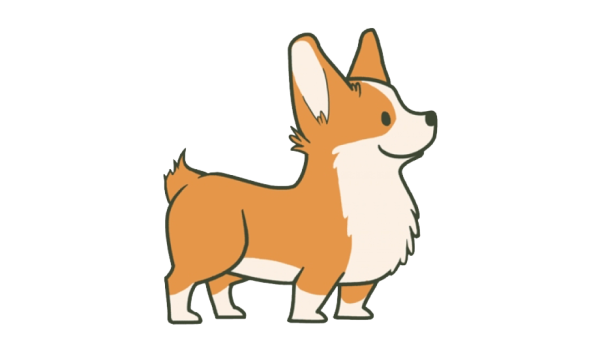 Корги мультяшные