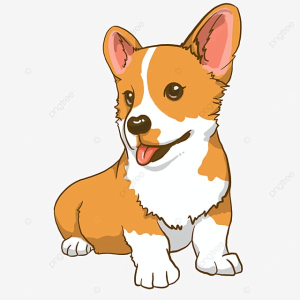 Корги на задних лапах рисунок