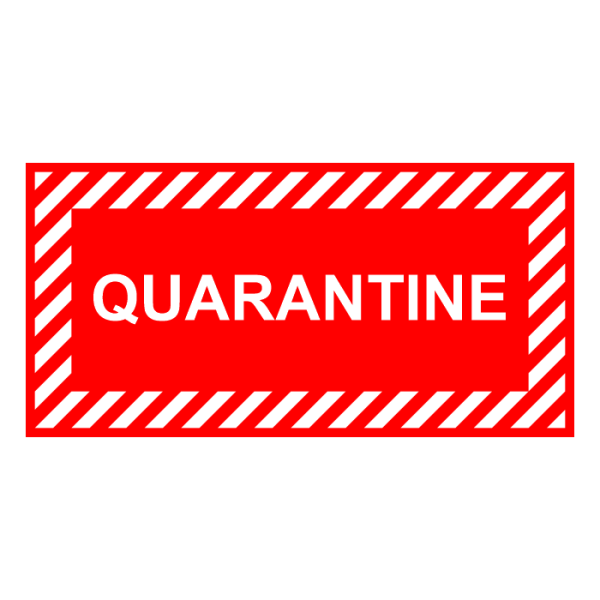 Карантин табличка