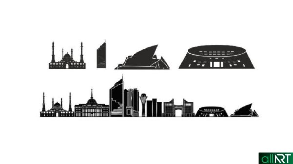 Астана силуэт