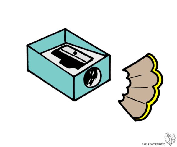 Pencil Sharpener раскраска for Kids