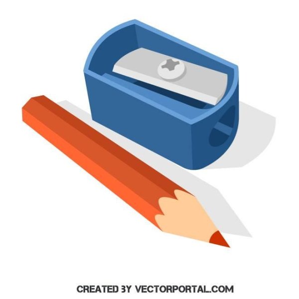 Точилка для карандашей на прозрачном фоне