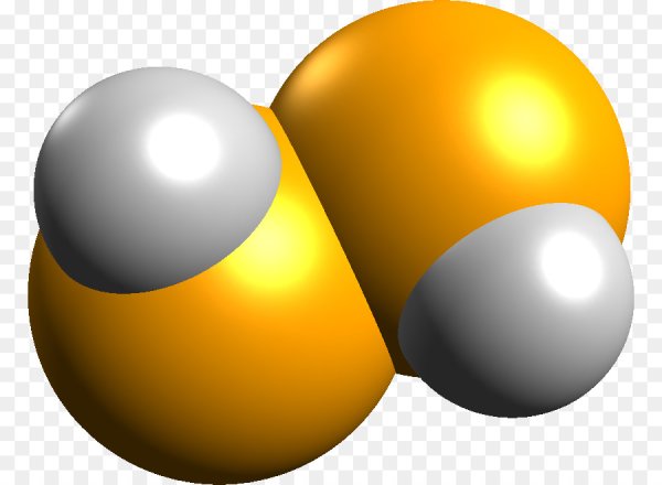 Модель молекулы перекиси водорода