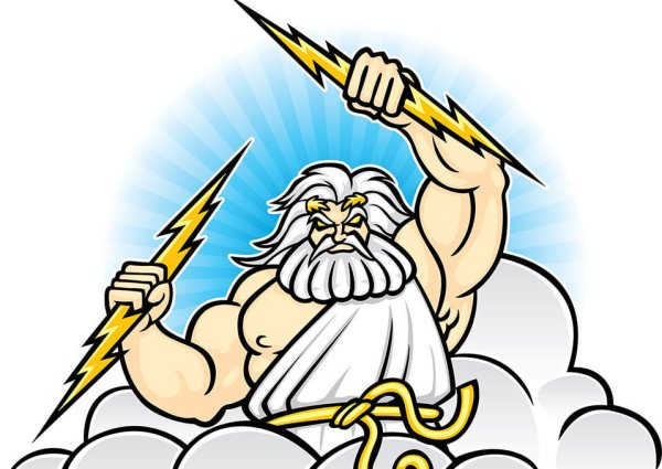 Разгневанный Зевс Бог Олимпа