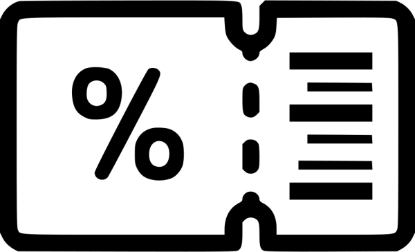 Купон на скидку иконка