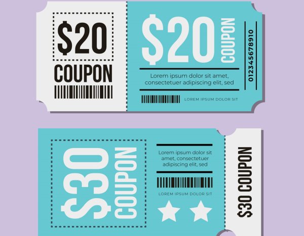 Купон макет