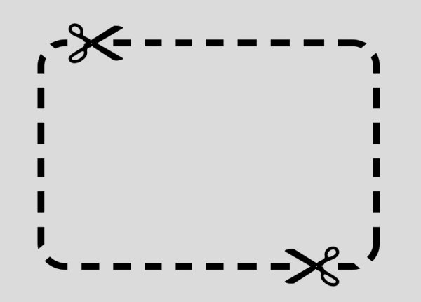 Рамка с ножницами