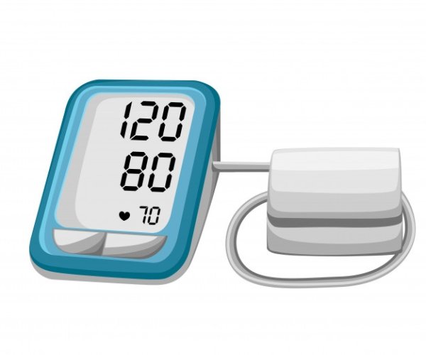 Тонометр на прозрачном фоне