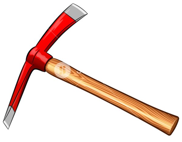 Нарисованная кирка