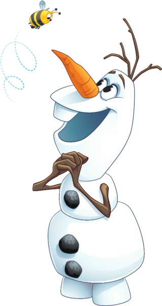 Олаф на белом фоне