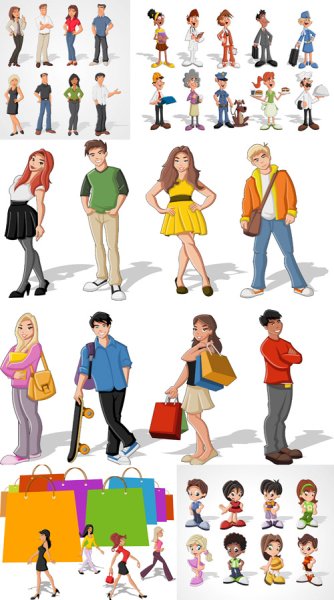 Изображения людей с разными интересами