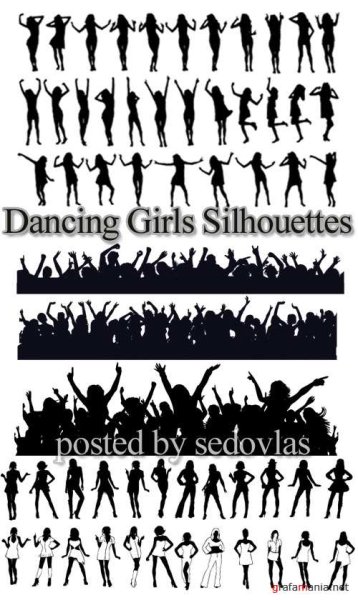 Модельные позы силуэт ai pdf