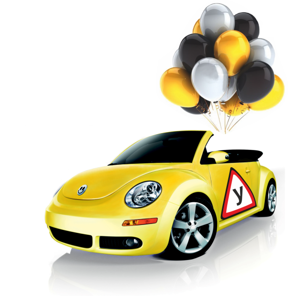 Учебная машина на прозрачном фоне