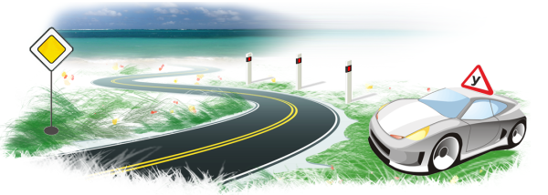 Автошкола иллюстрация