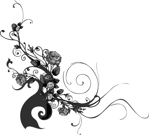 Черные узоры на белом фоне