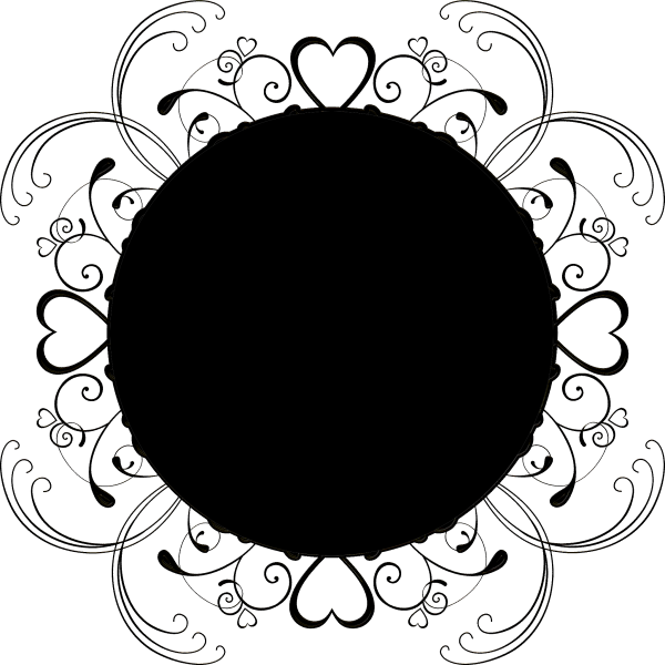 Красивый черный круг